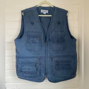 OlympinA Utility Fishing Hunting Workwear Vest in Navy (4X)